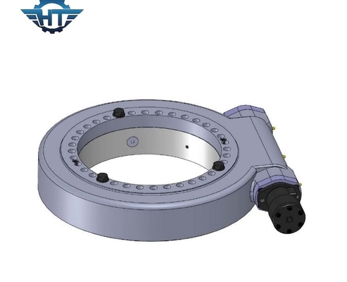 Single Axis 9 Inch Vertical Worm Gear Slew Drive Dengan Akurasi Tinggi Untuk Pelacak Surya PV