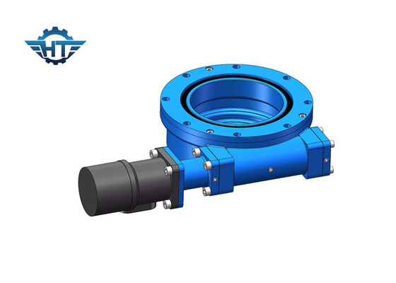 50Mn Perumahan Tertutup Solar Tracker Slew Drive Gearbox Dengan Motor Listrik 9 Inches
