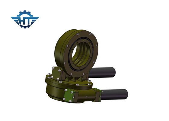 Beli Envelop Dual Axis Worm Gear Slew Drive With 12vdc Electrical Motor , Long Life online manufacture