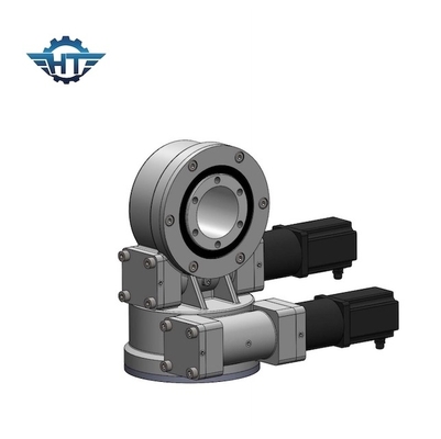 Tertutup Dual Axis Solar Tracker Slew Drive Worm Gear Slewing Untuk Sistem Pelacakan Pemasangan PV