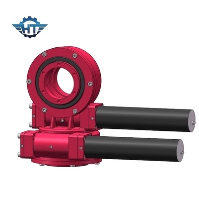 Multi Tooth Contact Dual Axis Small Slew Drive Dengan Motor 24V Untuk Umur Panjang Solar Trackers