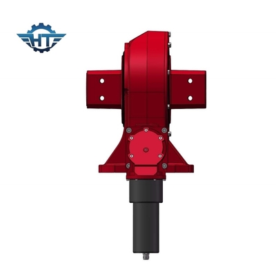 3 Inch IP66 Small Slew Drive Dengan 24VDC Planetary Gear Motor Untuk Sistem Pelacakan Matahari miring