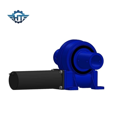 VE5 Model Horisontal Dipasang Worm Gear Slew Drive Dengan 24V DC Brushed Gear Motors Untuk Pelacak Surya