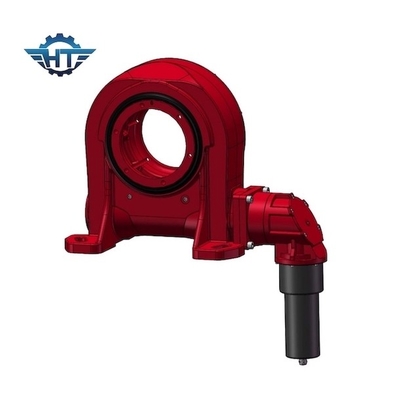 Worm Gear Small Backlash Slew Drive Motor Dengan Hourglass Worm Untuk Melalui Stasiun Termal