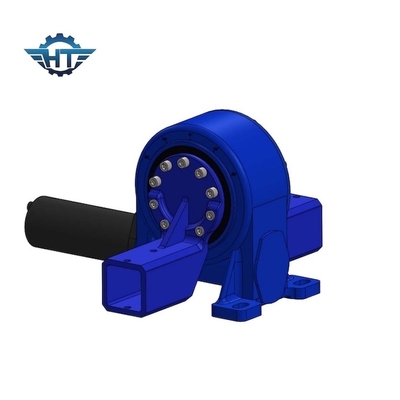 VE9 Vertikal Worm Gear Small Slew Drive Dengan Motor Gear 12VDC Dan Perumahan Tertutup