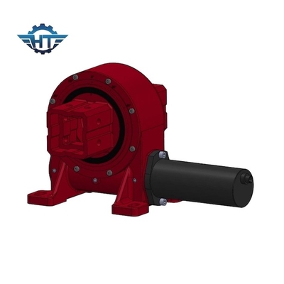 Gearbox Drive Worm Kecil yang Dipasang Horizontal Untuk Sistem Pelacakan Surya Miring Dan Miring