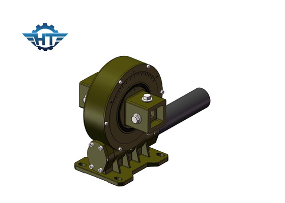 VE9 Vertikal Worm Gear Small Slew Drive Dengan Motor Gear 12VDC Dan Perumahan Tertutup