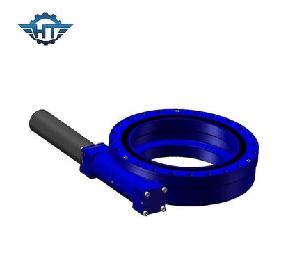 Horizontal Mounted Solar Trackers Slew Drive Gearbox Dengan Motor DC 24V