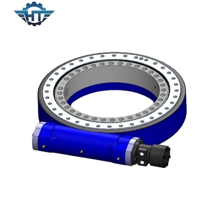 Single Axis 9 Inch Vertical Worm Gear Slew Drive Dengan Akurasi Tinggi Untuk Pelacak Surya PV