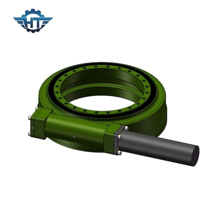 Hourglass Worm Gear Small Slew Drive Untuk Solar Tracker Dengan Motor Planetary Gear 24VDC