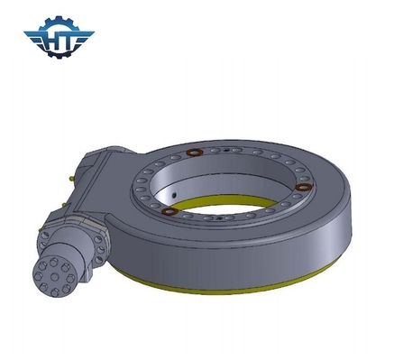 SE17 Solar Tracker Gearbox Slew Drive Dengan Motor Servo 380 Untuk Truk Meriam Kabut
