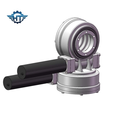 CE Bersertifikat 42CrMo Dual Axis Solar Slew Drive untuk Pelacak Surya Dengan Motor 24VDC