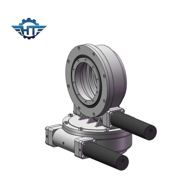 Sde7 Dual Worm Gear Solar Slew Drive Dengan 24 Vdc Planetary Gear Motor Untuk Pelacak
