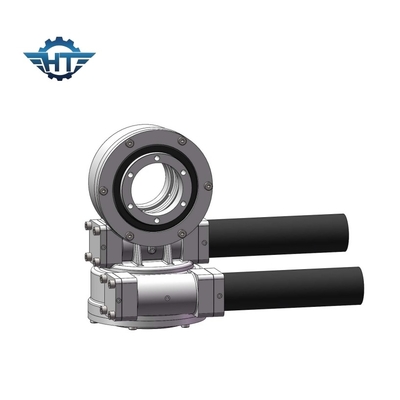 Sde7 Dual Worm Gear Solar Slew Drive Dengan 24 Vdc Planetary Gear Motor Untuk Pelacak