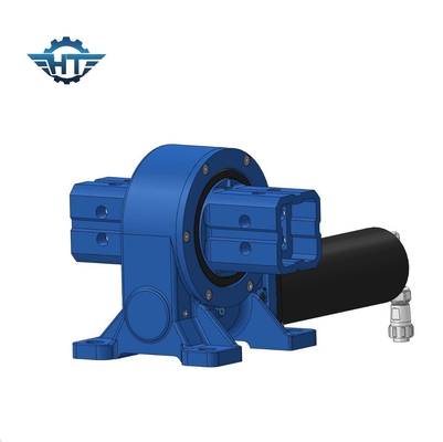 Silver Grey Heavy Duty Single Axis Slewing Drive Dengan Gigi Heliks