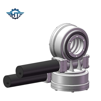 Low Speed Double Axis Slew Drive Dengan Perlindungan IP66 Untuk Pelacak Panel Surya