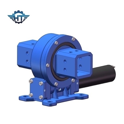 3 Inches Worm Gearbox Dengan Motor Untuk Sistem Pelacakan Panel Surya Beban Berat