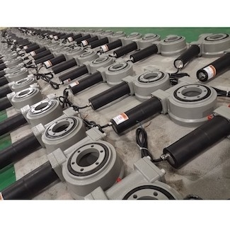 Worm Gear Slewing Bearing Drive Akurasi Tinggi Cincin Slewing Sumbu Tunggal