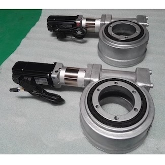 Kecil Jam Pasir Worm Gear Slew Drive Rotary Motion RAL9006