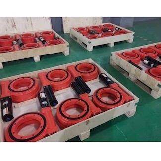 AC DC Hydraulic Slew Drive Untuk Peralatan Tunneling 0.1 Derajat Backlash