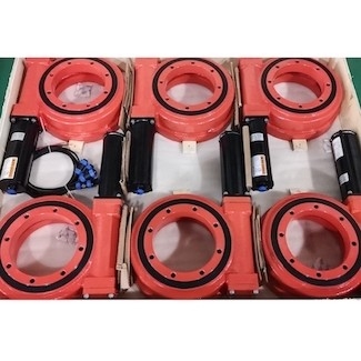 14 Inches Motor AC Slew Ring Drive Mesin Konstruksi Torsi Miring Tinggi