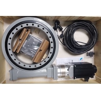 OEM Enveloping Small Slew Drive Untuk Sistem Pelacakan Panel Tenaga Surya