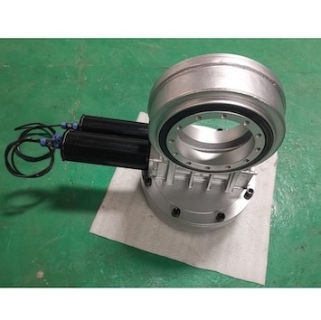 7 Inches Dual Axis Slew Drive Gearbox Untuk Panel PV Solar Tracker Slew Drive
