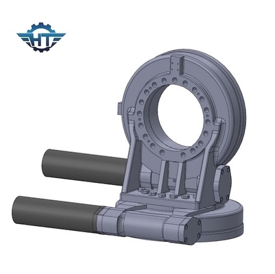 IP66 Multi-Tooth Worm Gear Dual Axis Slewing Drive Dengan Motor Stepper Untuk PV Solar