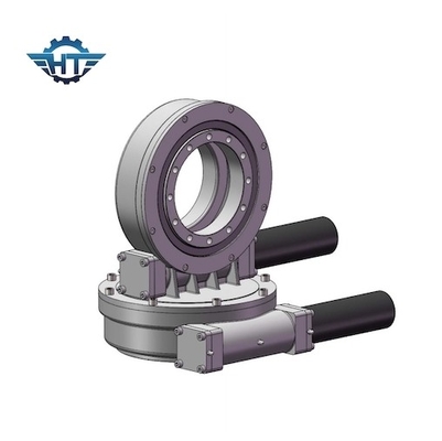 Torsi Tinggi 17 Inch Worm Gear Slew Drive Sumbu Ganda Untuk Stasiun Fotovoltaik