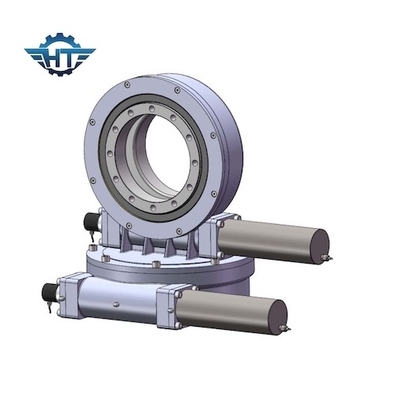 Dual Axis Worm Drive Solar Tracker Slew Drive Untuk Gerakan Pelacakan Lingkaran Penuh