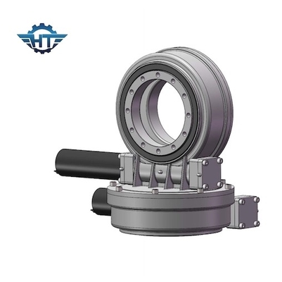 Dual Axis Worm Drive Solar Tracker Slew Drive Untuk Gerakan Pelacakan Lingkaran Penuh