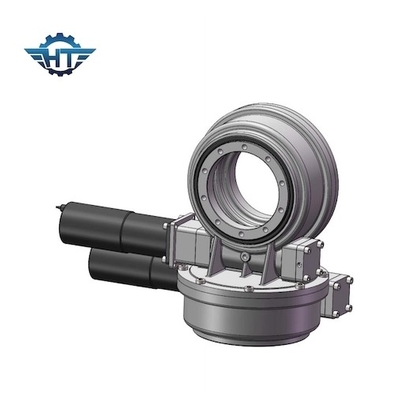 High Holding Torque Dual Axis Slew Drive Worm Untuk Sistem Pelacakan Surya Dengan Gear Motor