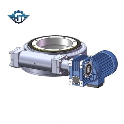 SE7 IP66 Horizontal Mounted Slew Drive Gearbox Dengan Motor Listrik Untuk Sistem Trackin Surya