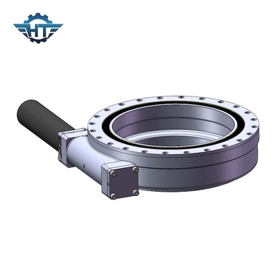 IP66 Terlampir Umur Panjang Hidrolik Worm Gear Slew Drive Untuk Platform Spider Mounted